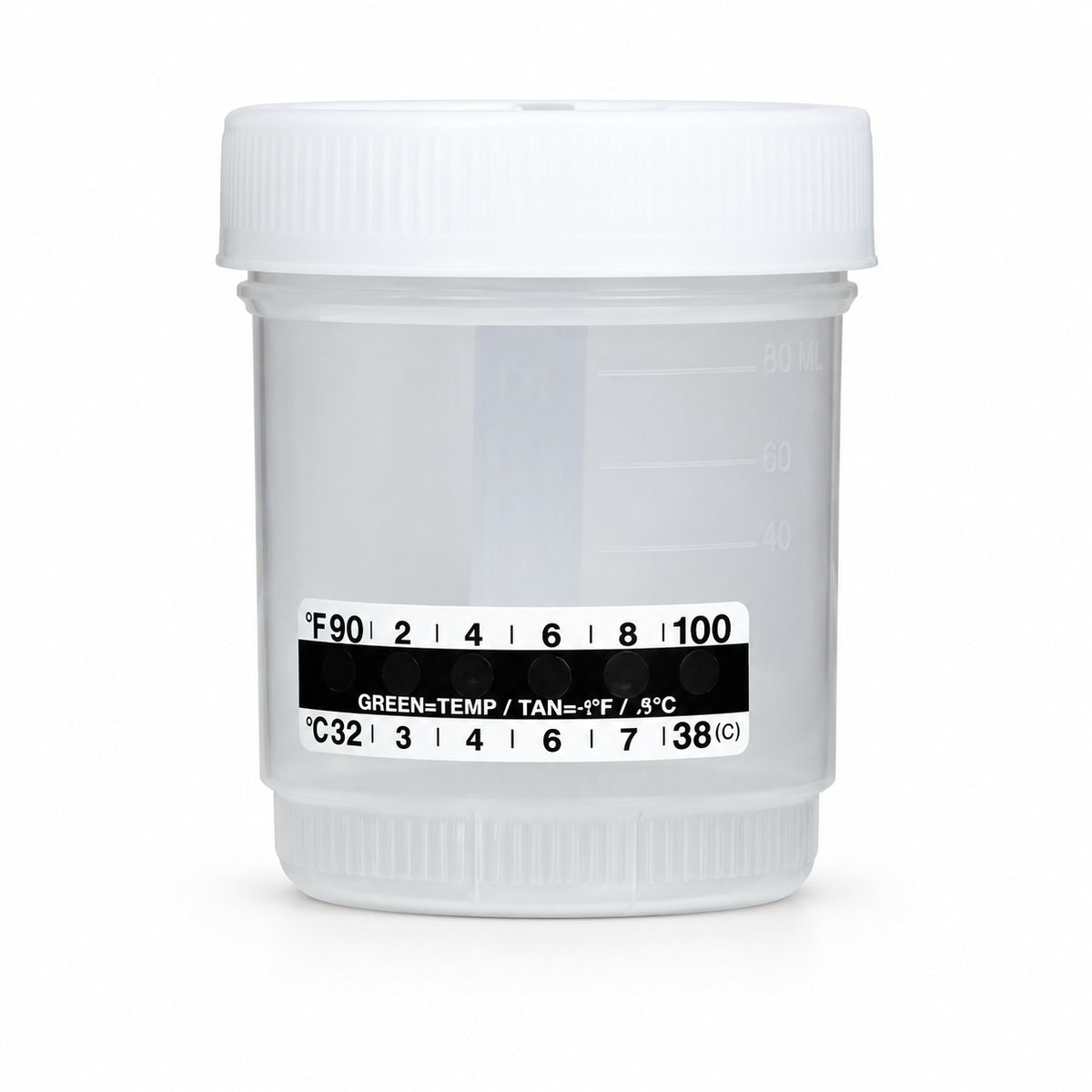 Urine Specimen Containers with Temperature Strip - 240 mL (view 6)