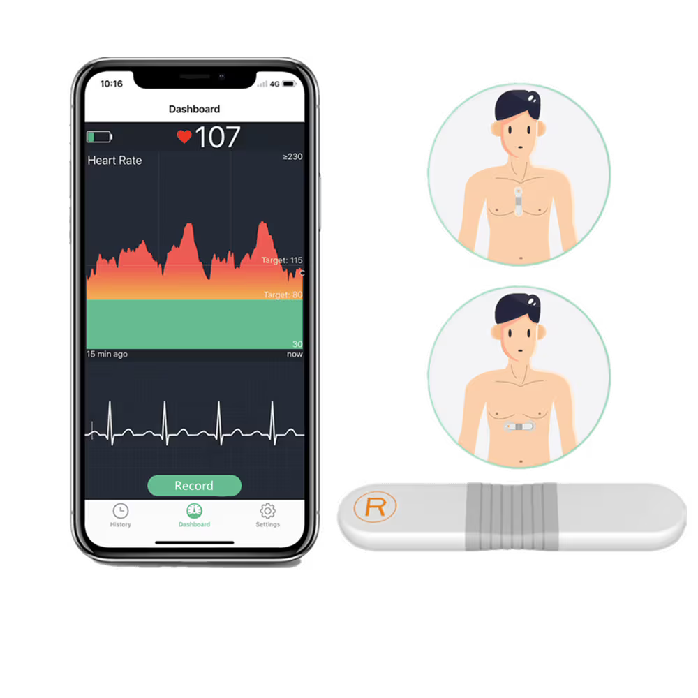 Wellue Strap-Free Heart Rate ECG Monitor