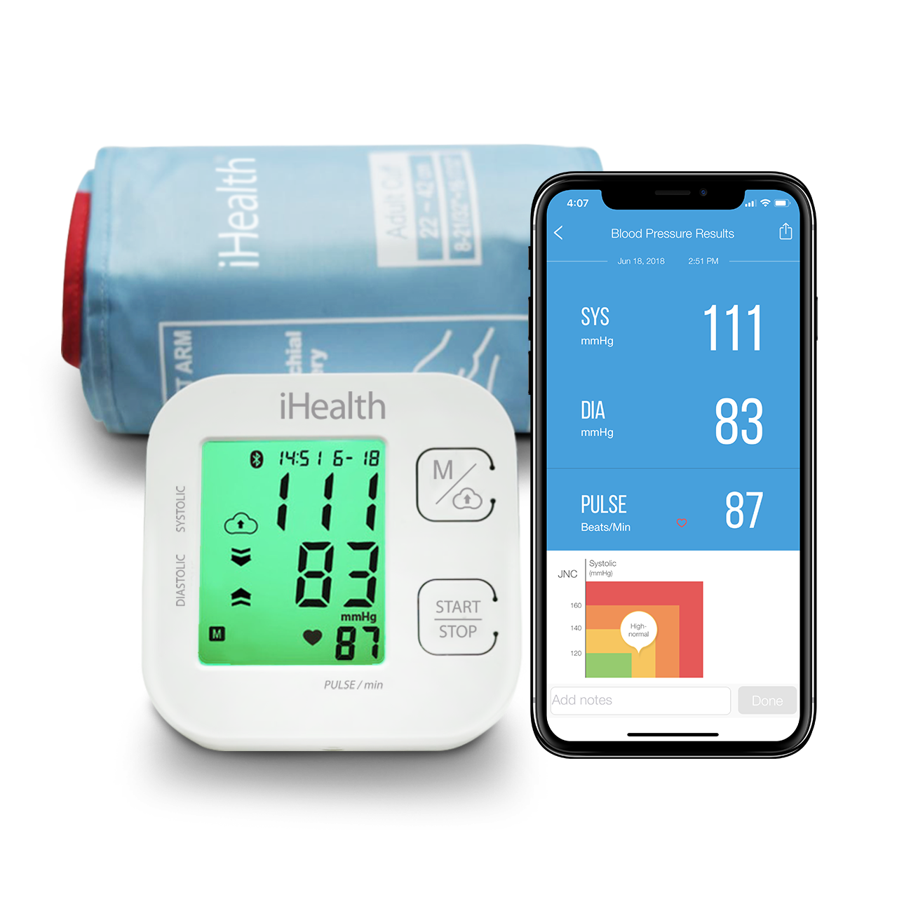 A&D Medical Wireless Upper Arm Blood Pressure Monitor – SmartBP