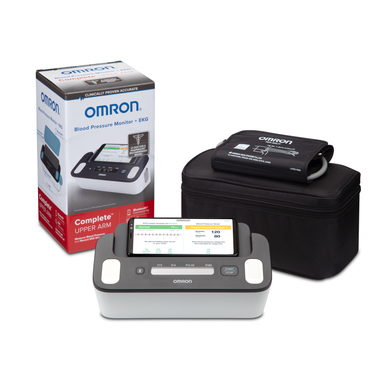 Omron Complete™ Wireless Upper Arm Blood Pressure Monitor + EKG (9” to 17”)