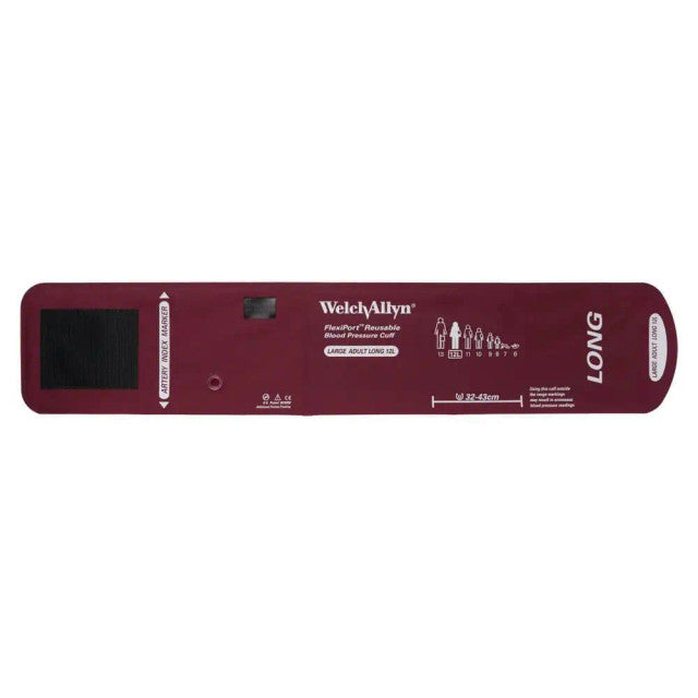 Size-12L Welch Allyn FlexiPort Reusable Blood Pressure Cuff – Large Adult Long
