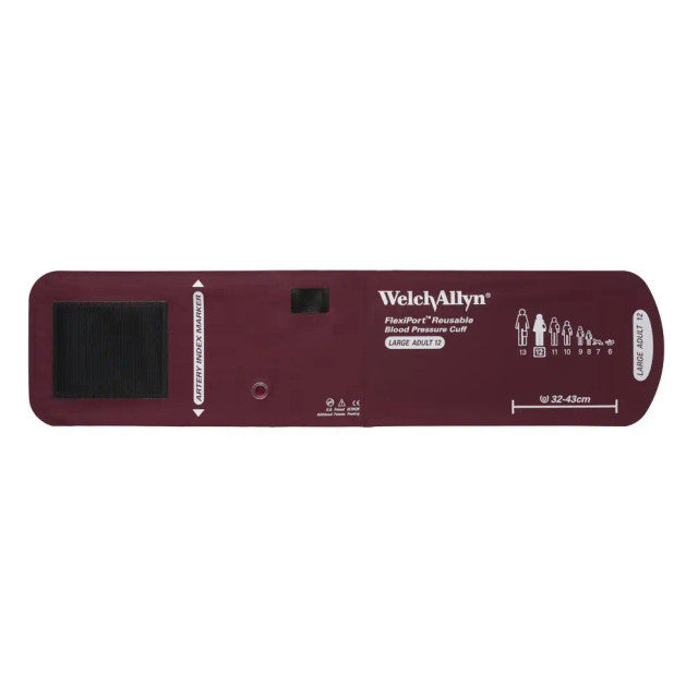 Size-12 Welch Allyn FlexiPort Reusable Blood Pressure Cuff – Large Adult