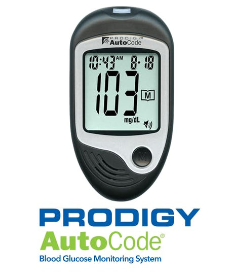 PRODIGY 10500 Talking Blood Glucose Meter Kit with 100 No-Coding Test Strips