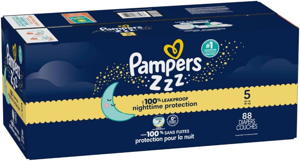 Pampers ZZZ Overnights Size 5 Diapers | Subscribe & Save 5% – The