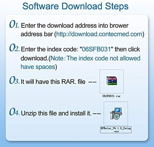 CONTEC 08A Digital Upper Arm Blood Pressure Monitor with 3 Cuffs