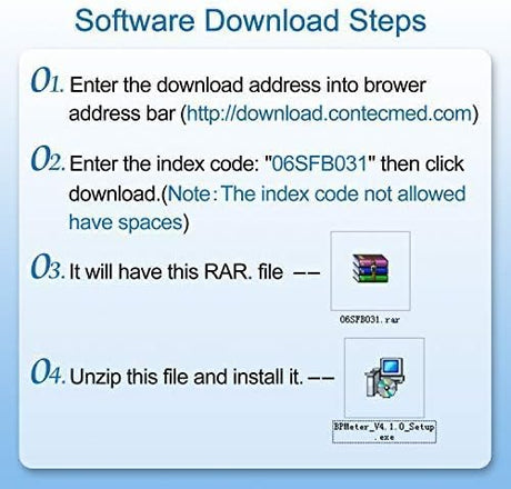 CONTEC 08A Upper Arm Blood Pressure Monitor with 3 Cuffs