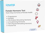 Choose Health Female Hormone Test Kit (6-in-1, Estrogen & Progesterone Panel)