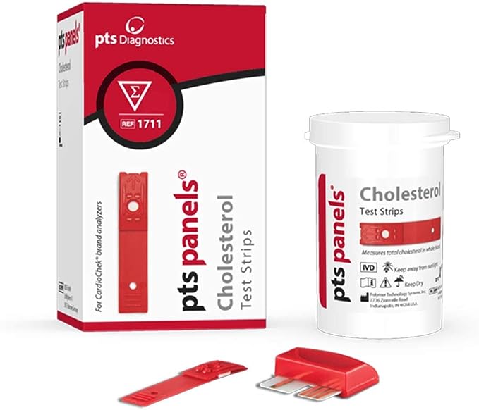CardioChek Analyzer Starter Cholesterol kit with 3 Count Cholesterol Test Strips by PTS Panels