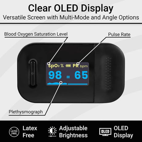 Vive Smart Pulse Oximeter – Bluetooth Compatible