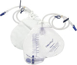 GlobalRoll Urinary Drainage Bag with Anti-Reflux Chamber (2000 mL, 48" Tube)