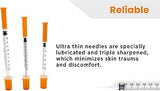 BH Supplies Insulin Syringes U-100 31G 1ml/cc 8mm (100 Count)