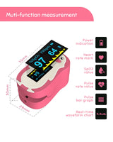 Kids Penguin Fingertip Pulse Oximeter (Pink)
