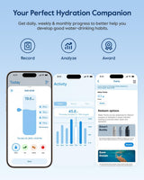 WATERH BOOST Smart Water Bottle Stainless Steel Hydration Tracker 32oz [Bluetooth]