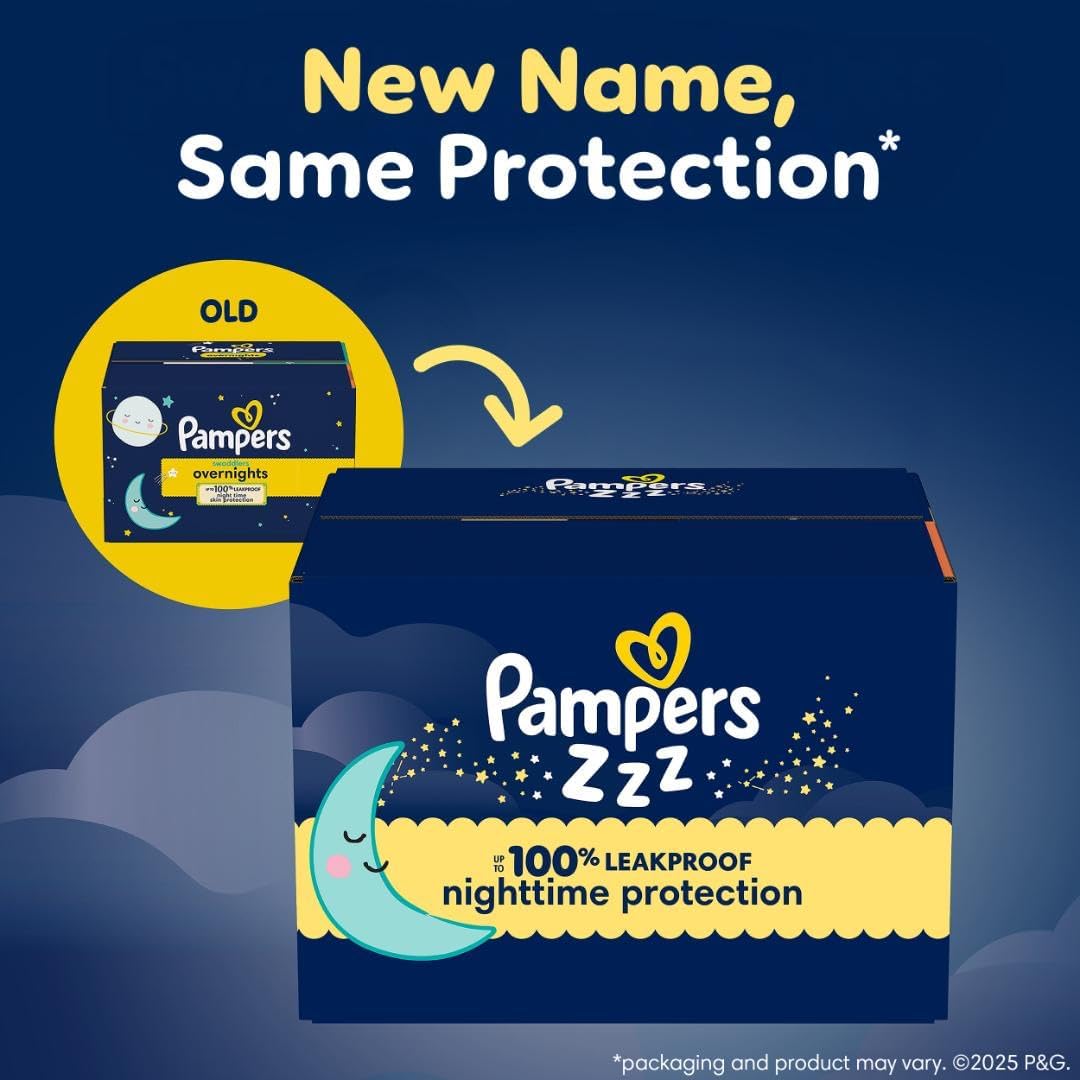 Pampers ZZZ Overnights Size 4 Diapers (22–37 lbs)