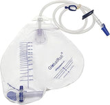 GlobalRoll Urinary Drainage Bag with Anti-Reflux Chamber (2000 mL, 48" Tube)