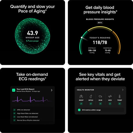WHOOP Life – Advanced Health, Fitness & ECG Tracker