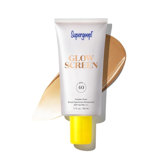 日焼け止め golden Supergoop! Glowscreen SPF 40 Golden Hour – Bronze Tinted Sunscreen