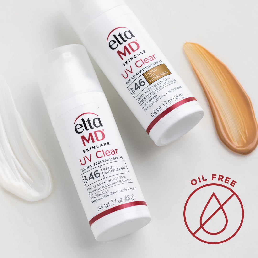 EltaMD UV Clear Tinted Face Sunscreen SPF 46 – Broad-Spectrum, Oil-Free (Tinted)
