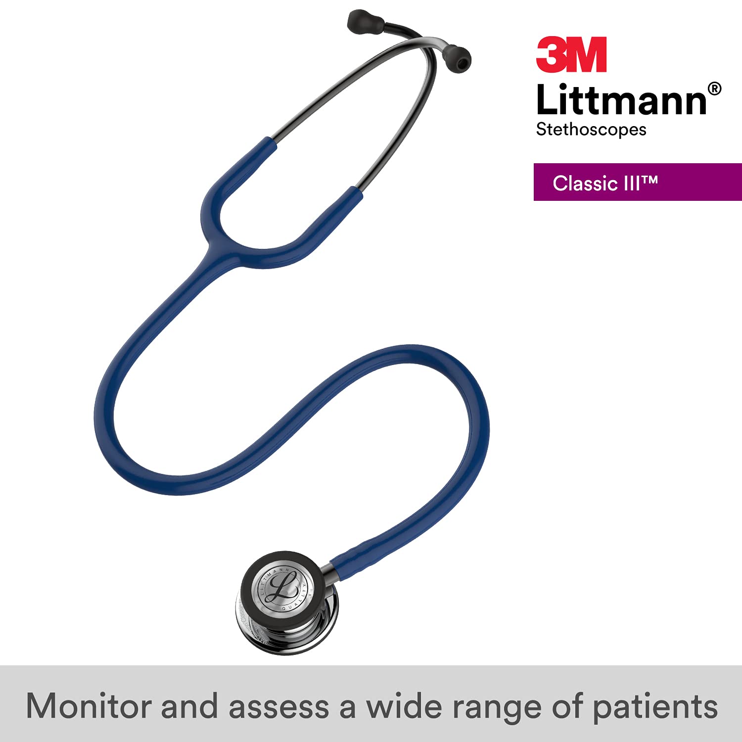 Littmann Classic III Stethoscope – Mirror Finish, 27