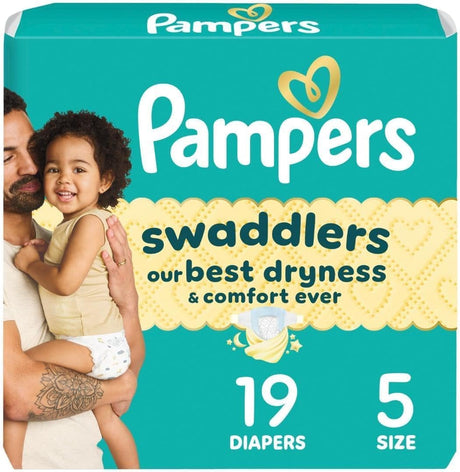 Pampers Swaddlers Diapers – Size 5
