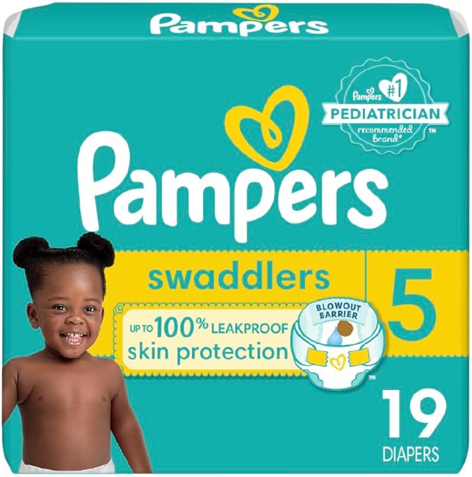 Pampers Swaddlers Diapers – Size 5