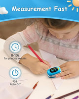 HealthTree Children’s Fingertip Pulse Oximeter (Blue)