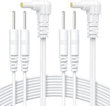 AUVON TENS Lead Wires – 2-Pack Durable Cables with 2mm Pin & 2.35mm Plug