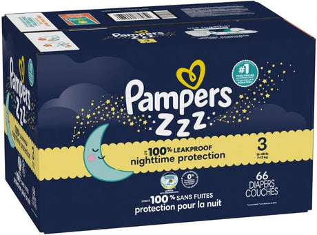 Pampers ZZZ Overnights Size 3 Diapers (16–28 lbs)