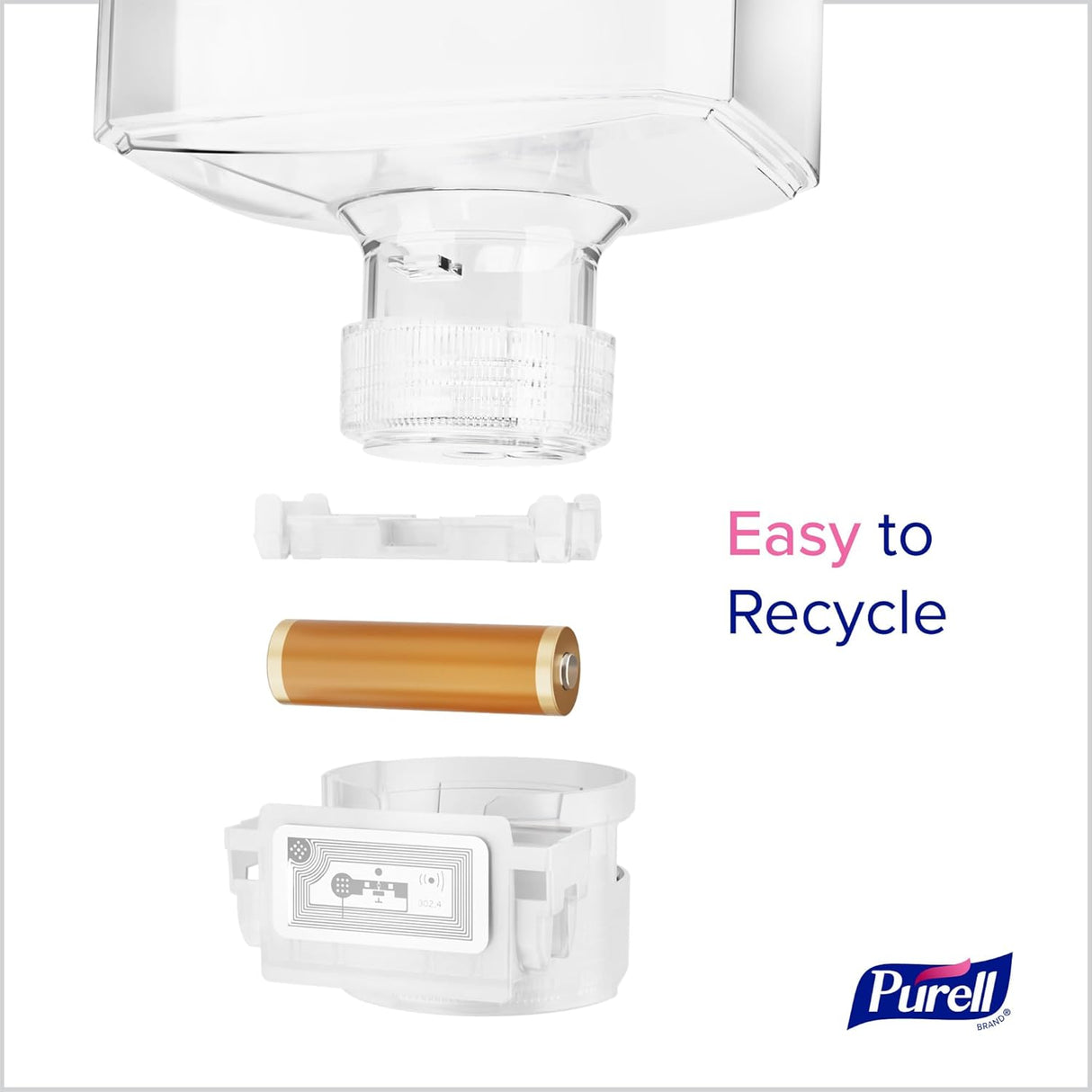 PURELL ES10 Touch-Free Sanitizer Dispenser Kit – Graphite, 1200 mL Refill Included