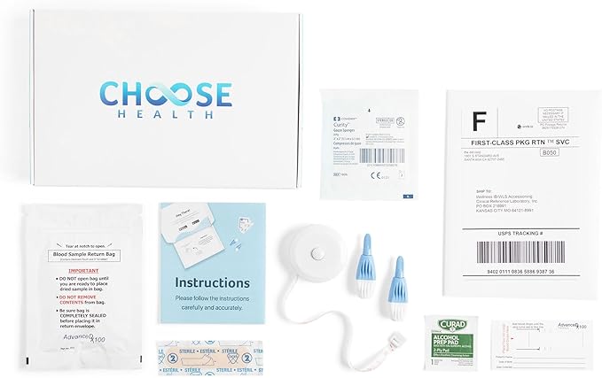 Choose Health Female Hormone Test Kit (6-in-1, Estrogen & Progesterone Panel)