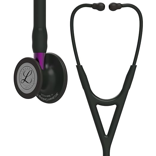 3M Littmann Cardiology IV 聴診器 黒 Littmann Cardiology IV Stethoscope – Black Finish, Dual-Sided, ICU