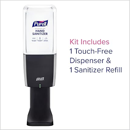 PURELL ES10 Touch-Free Sanitizer Dispenser Kit – Graphite, 1200 mL Refill Included