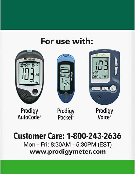Prodigy 10400 No Coding Blood Glucose Test Strips – 50 Count