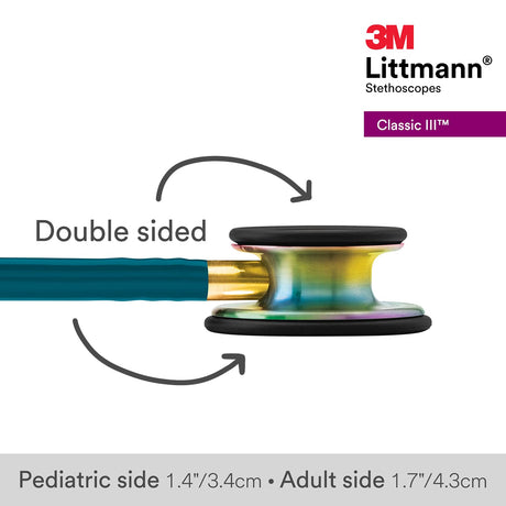 3M Littmann Classic III Stethoscope – Rainbow Finish
