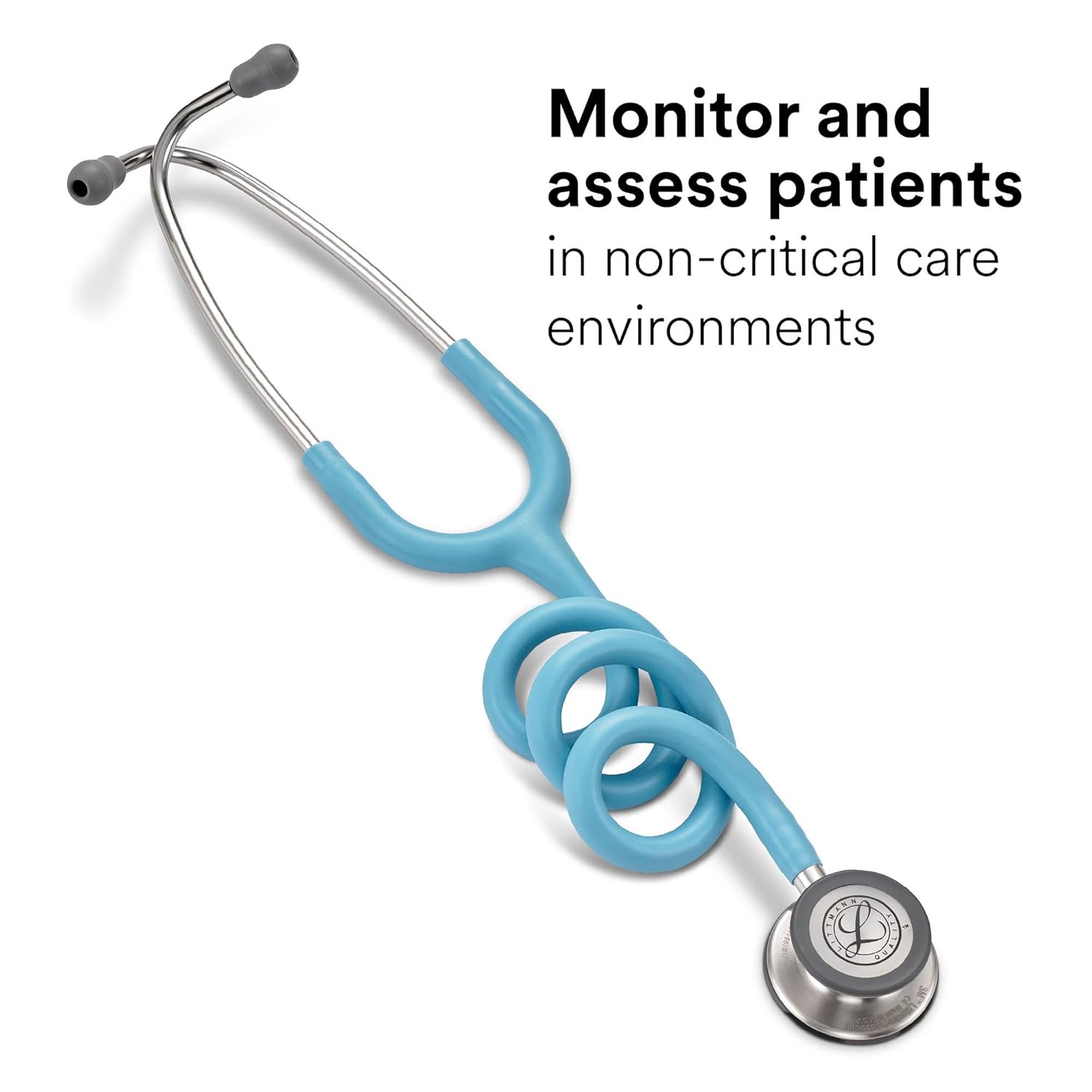 ay7634 Littmann Classic III 聴診器 27インチ　水色 3M Littmann Classic III Satin-Finish Monitoring Stethoscope – The