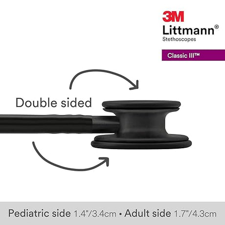 3M Littmann Classic III Stethoscope – Matte Black Finish
