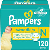 Pampers Swaddlers Newborn Diapers – Size 0 (Newborn)