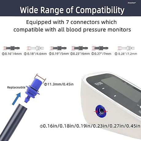 Large Replacement Blood Pressure Cuff – 8.7”–16.5”, 7 Connectors