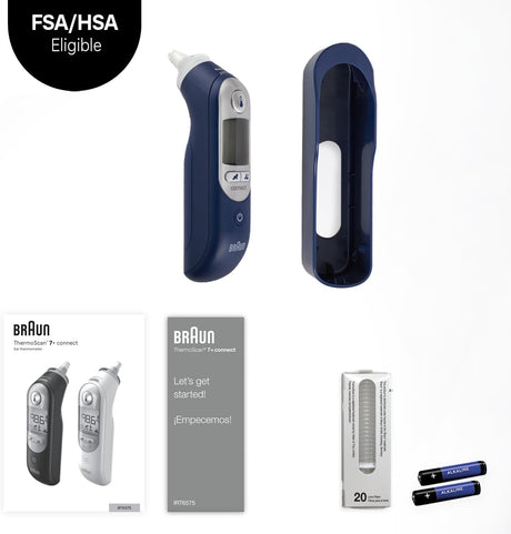 Braun ThermoScan 7+ Connect Ear Thermometer - Age Precision, App Sync