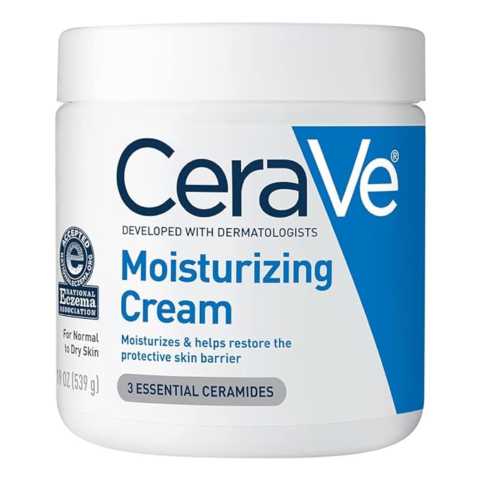 CeraVe Moisturizing Cream 19 oz – Daily Hydration for Face and Body with Hyaluronic Acid and Ceramides