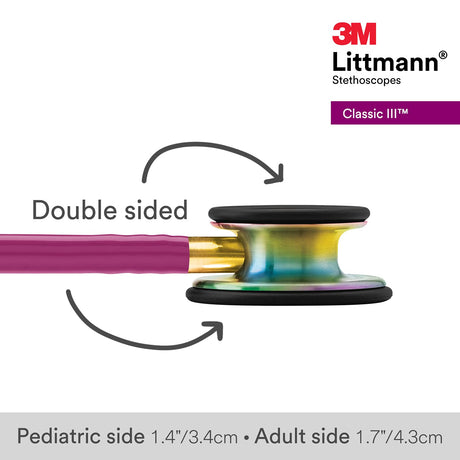 3M Littmann Classic III Stethoscope – Rainbow Finish