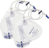 GlobalRoll Urinary Drainage Bag with Anti-Reflux Chamber (2000 mL, 48" Tube)
