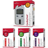 CardioChek Analyzer Starter Cholesterol kit with 3 Count Cholesterol Test Strips by PTS Panels