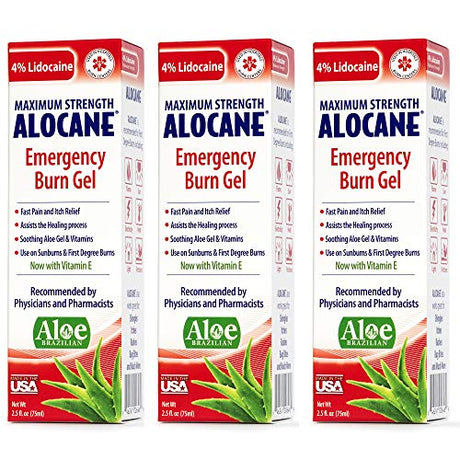 Alocane Max burn gel maximum strength sunburn relief
