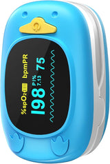 HealthTree Children’s Fingertip Pulse Oximeter (Blue)