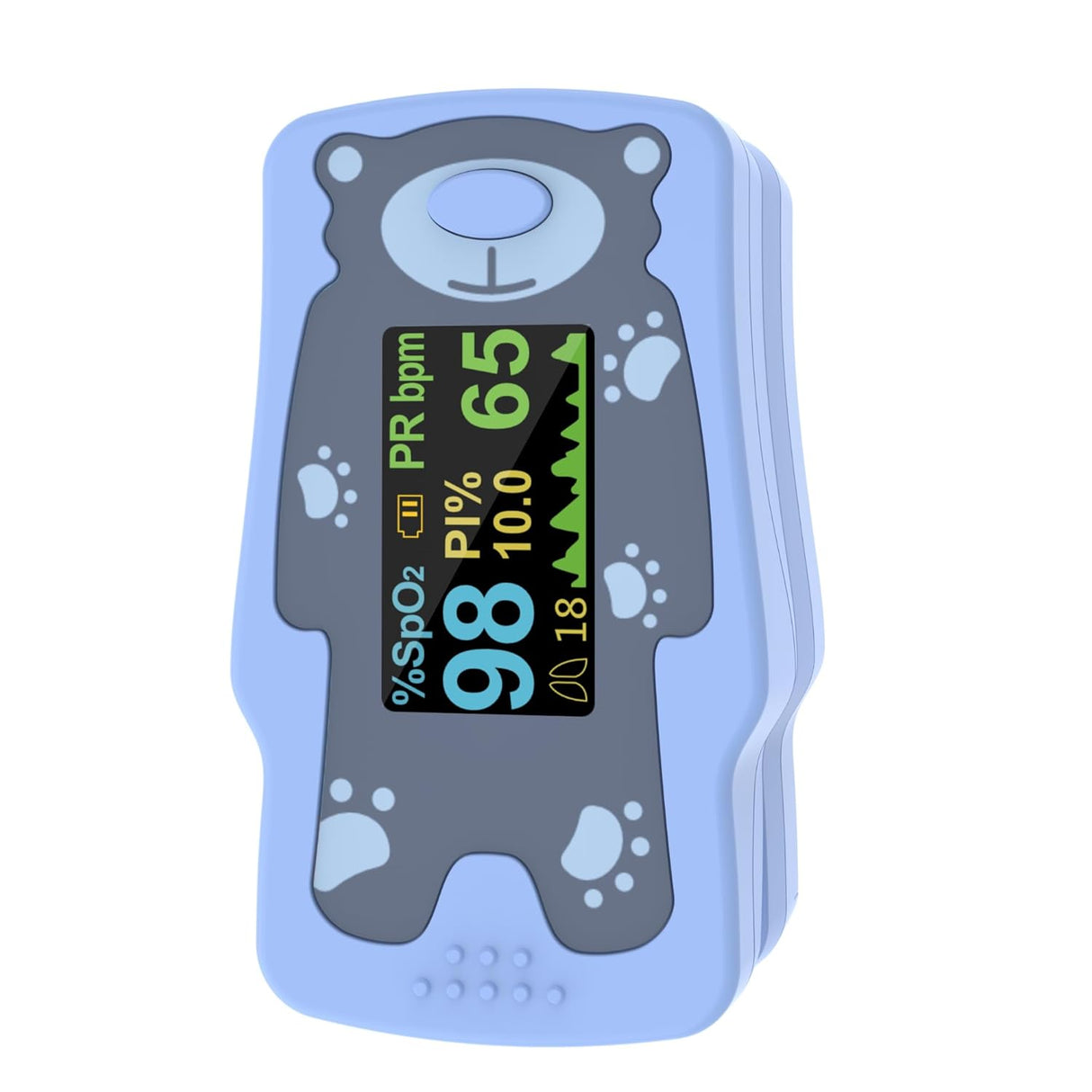 Kids Fingertip Pulse Oximeter (Blue)