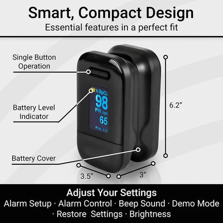 Vive Smart Pulse Oximeter – Bluetooth Compatible