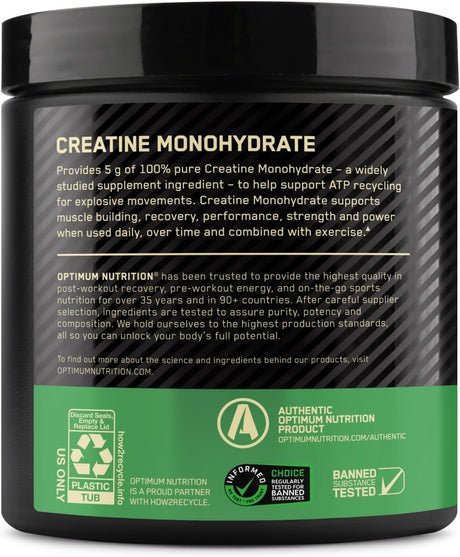 Optimum Nutrition Creatine Monohydrate – Blueberry Lemonade Flavor