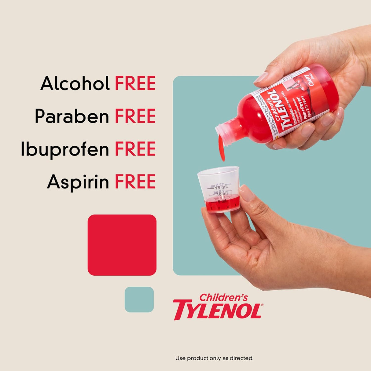 Children's Tylenol Liquid Pain & Fever Relief – Cherry, 4oz