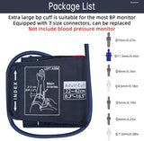 Large Replacement Blood Pressure Cuff – 8.7”–16.5”, 7 Connectors